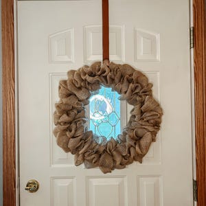 18 Inch Burlap Wreath Base | Farmhouse, Rustic, Minimalist Wreath Making Supplies image 6