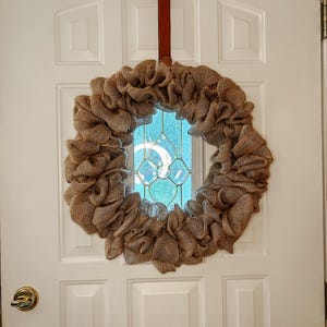 18 Inch Burlap Wreath Base | Farmhouse, Rustic, Minimalist Wreath Making Supplies image 9