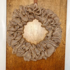 18 Inch Burlap Wreath Base | Farmhouse, Rustic, Minimalist Wreath Making Supplies image 3