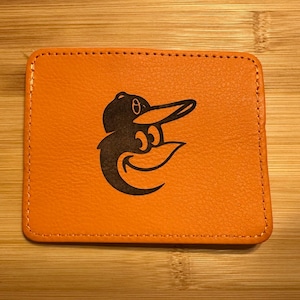 Estuche para tarjetas de béisbol Baltimore - Naranja - Oriole Bird