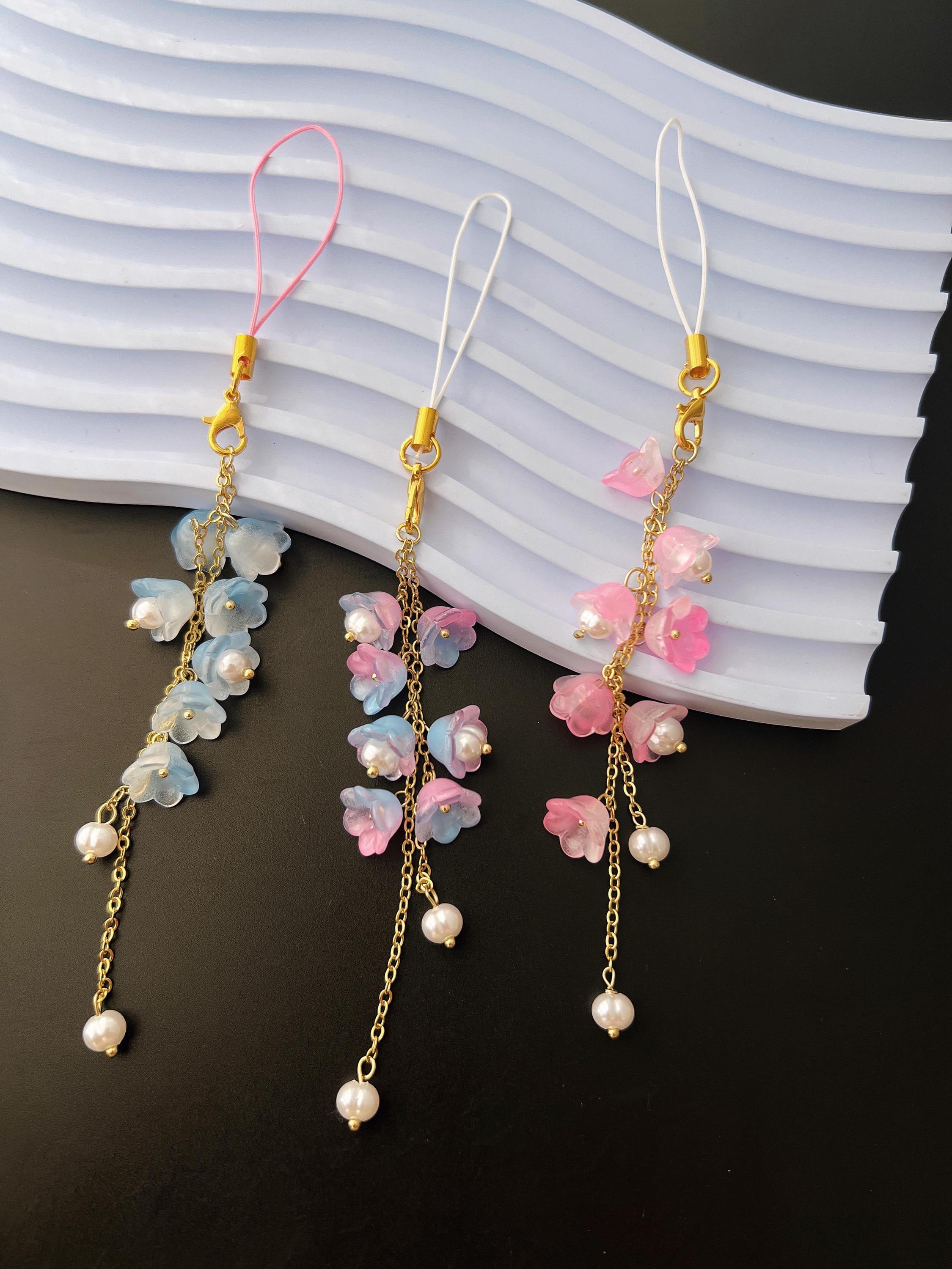 Lily of the Valley Phone Charm - Flower Phone Strap - Cute Phone