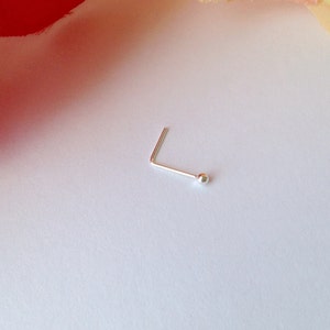 Small Dot Nose Stud. 24 gauge .