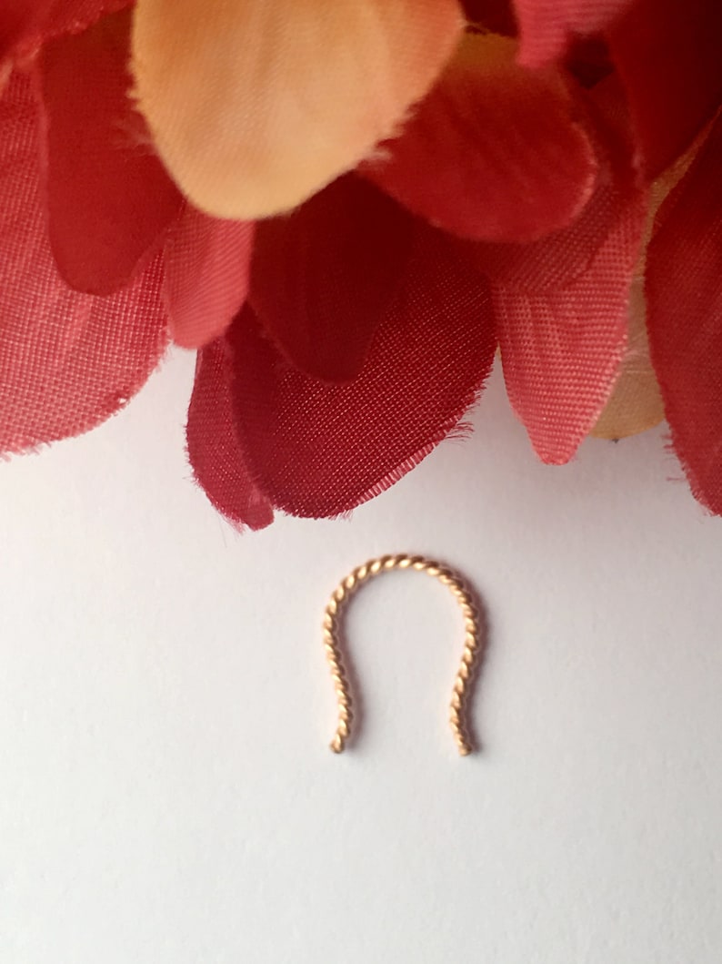 Rose Gold Septum Ring. Septum Retainer