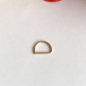 D Septum Ring Rose Gold Septum Ring 14K Gold Filled 925 - Etsy