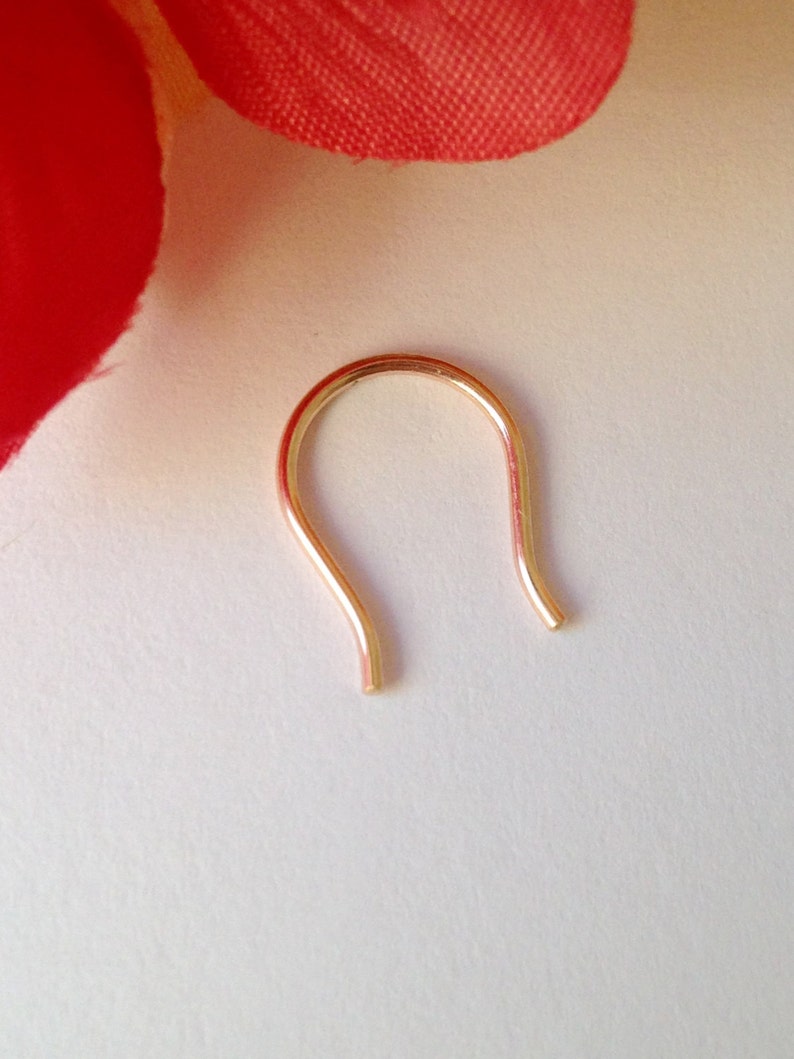 Rose Gold Septum Ring. Septum Retainer