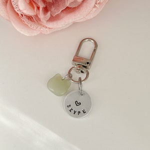 Small Indoor Cat ID Tag -Cat ID Tag with Charm