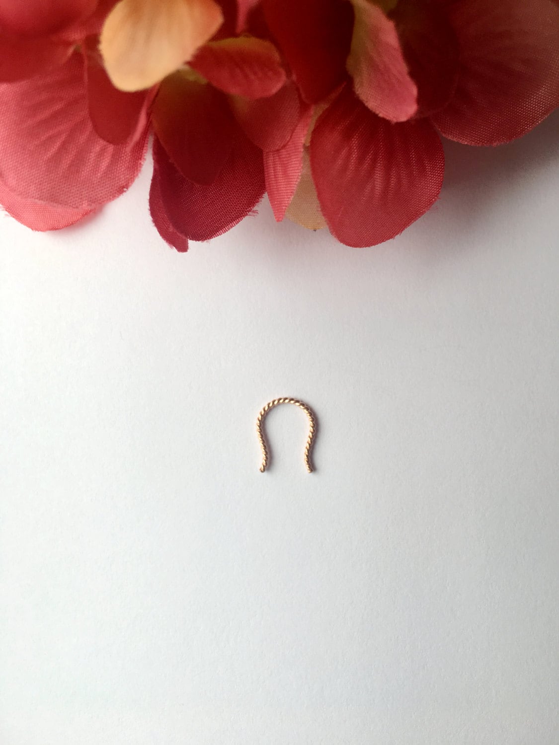 Septum Retainer. Rose Gold Septum Ring. Etsy