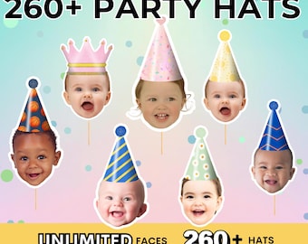Face Cupcake Topper, Custom Baby Face Cupcake Topper, First Birthday Cupcake Topper, Printable