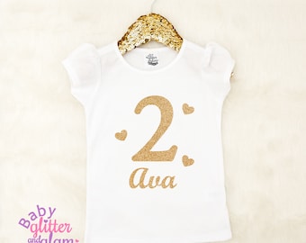 Girl Second Birthday Shirt, Second Birthday Outfit, Second Birthday Cake Smash, 2nd Birthday Girl Clothes Outfit