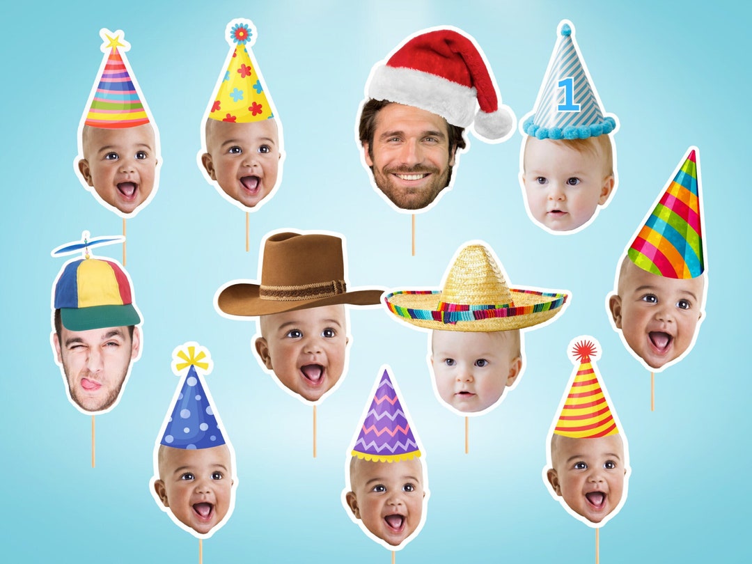 Face Cupcake Topper Custom Baby Face Cupcake Topper First Etsy