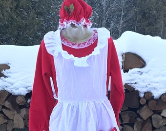 blue mrs claus dress
