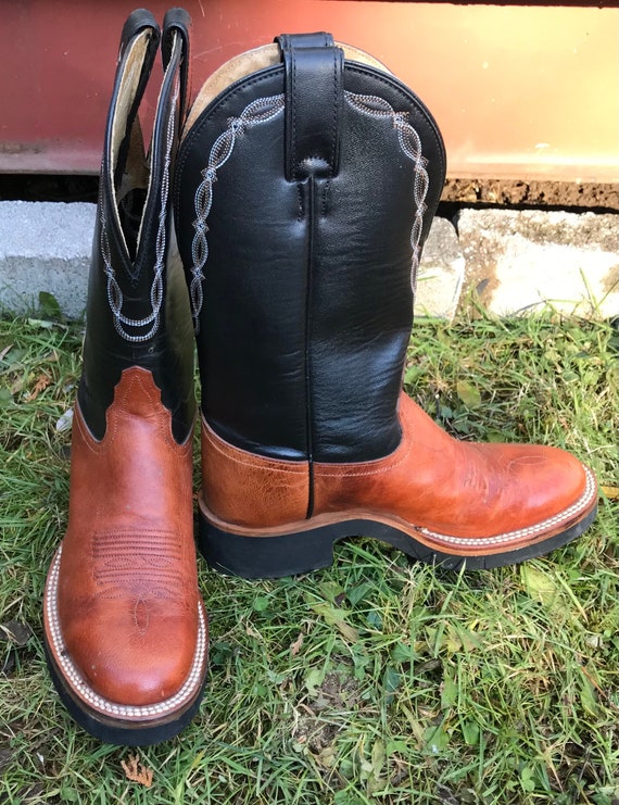 Tony Lama Western Cowboy Boots Size 