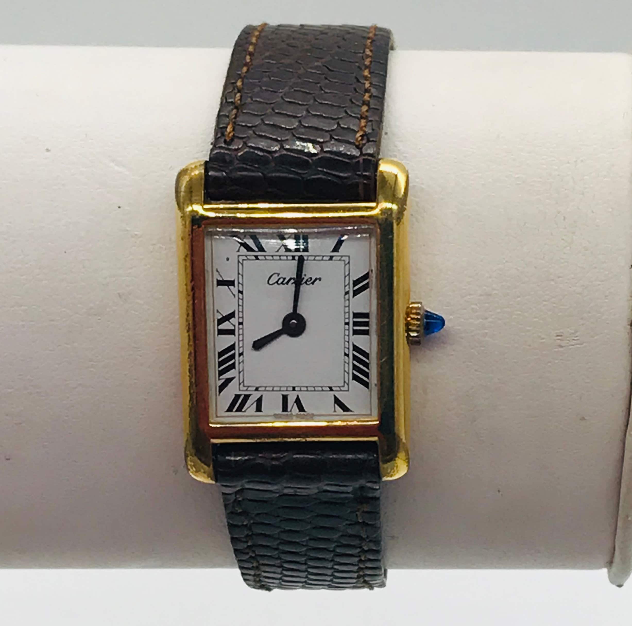 Vintage Cartier Ladys 18k Swiss Watch | Etsy