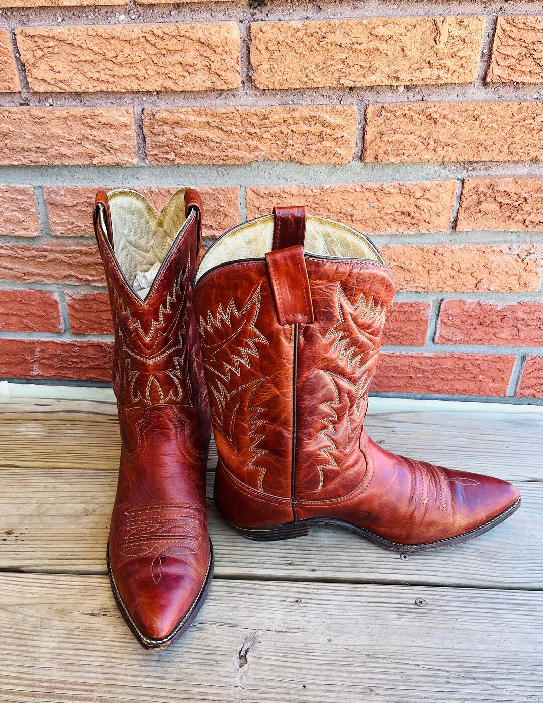Vintage Men's Western Cowboy Boots Size 10, Cowboy Boots, Vintage