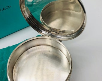 Tiffany & Co Sterling Silver Fox Pill Box