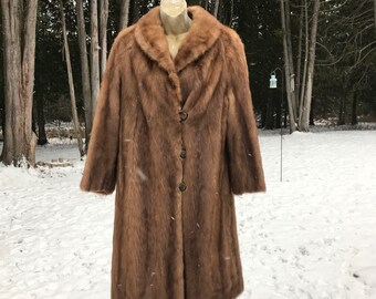caramel fur coat