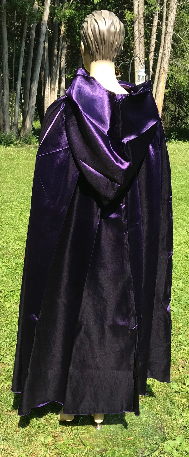 Quality Deluxe Deep Purple Cape / Cloak Cape Cloak Cosplay Etsy