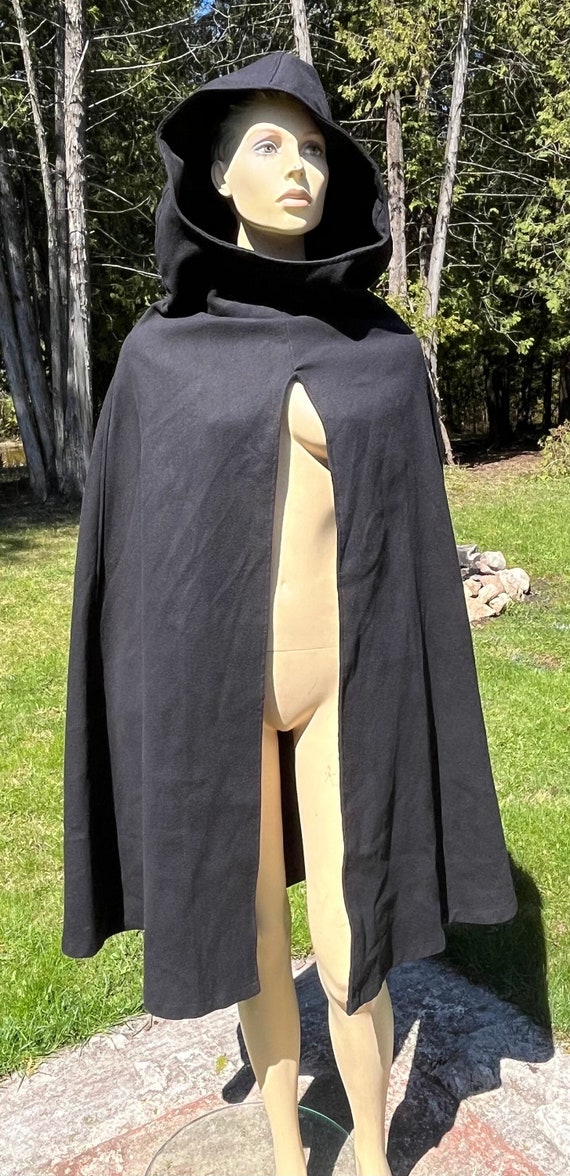 Vintage Handmade Simple Pullover Hooded Cape/cloak
