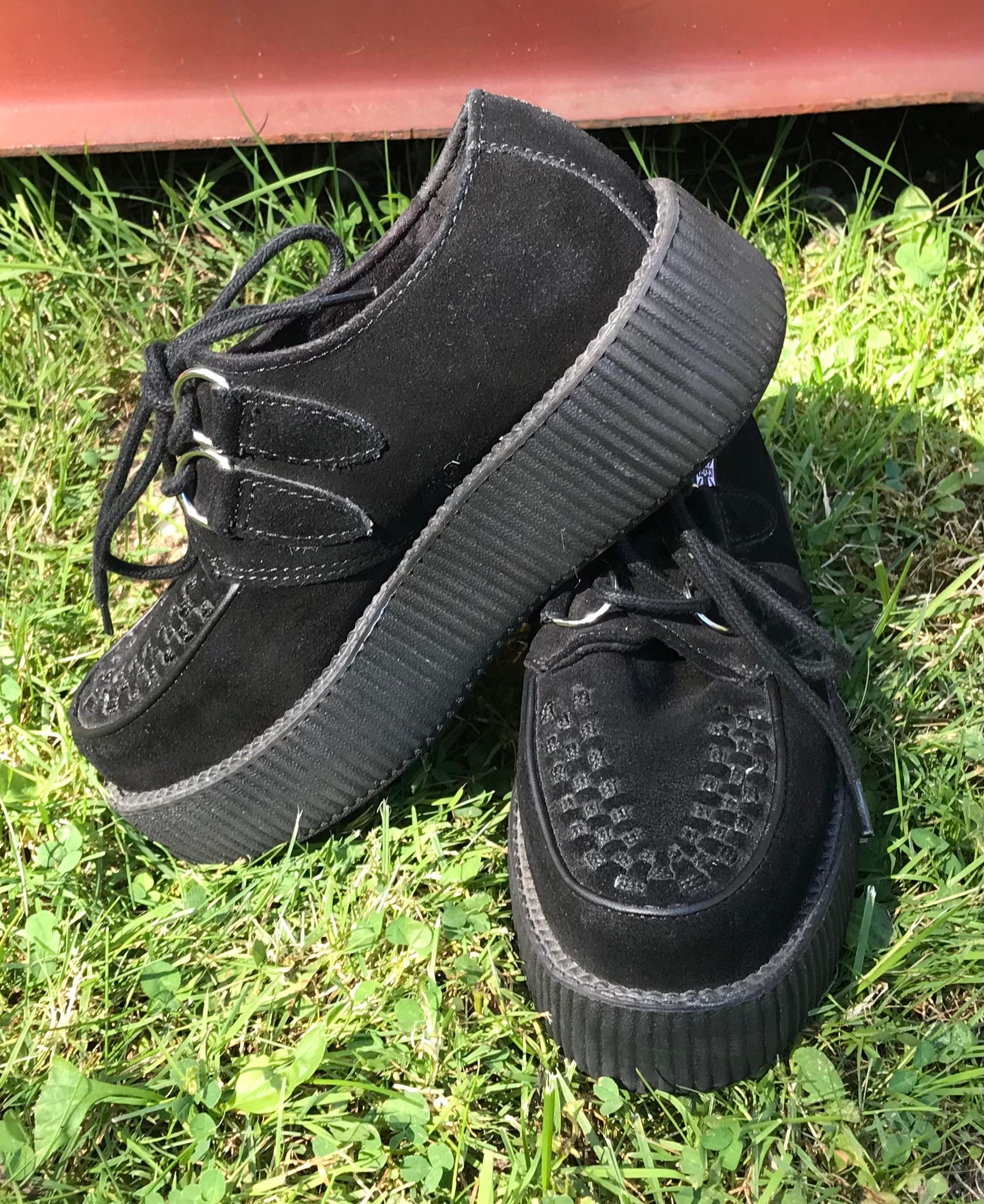 CREEPER-402S Black Suede