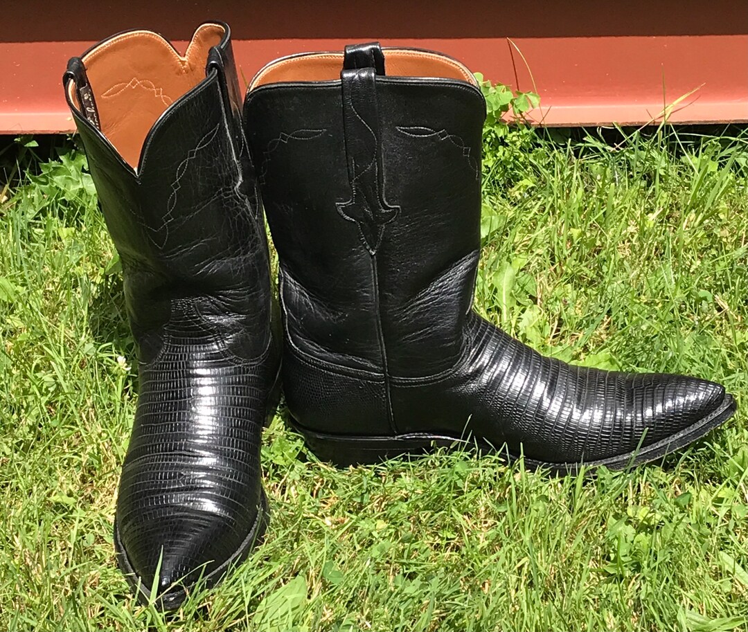Vintage Mens Lucchese Western Cowboy Boots Size 10 D, Cowboy Boots