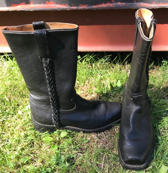 womens black boots size 8
