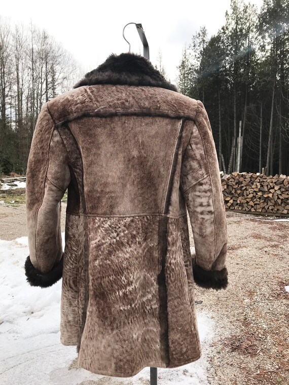 Vintage Prince Leather Mens Made in Canada Shearling Sheepskin