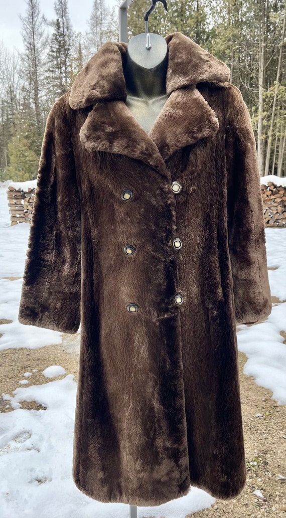 Vintage Simpson Brown Sheared Beaver Fur Coat Vintage Beaver Fur Coat Fur Jacket Eco Fur Used Fur Women s Fur Coat used fur coat
