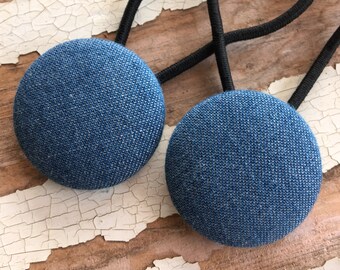 Denim Hair Band, Hair Ties For Girls, Hair Accessories, Hair Bobbles, Elastics