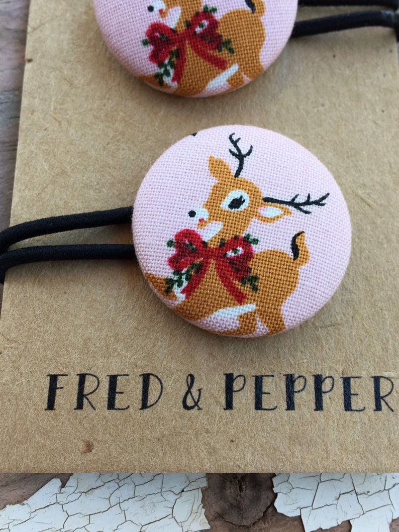 Reindeer Hair Ties For Girls