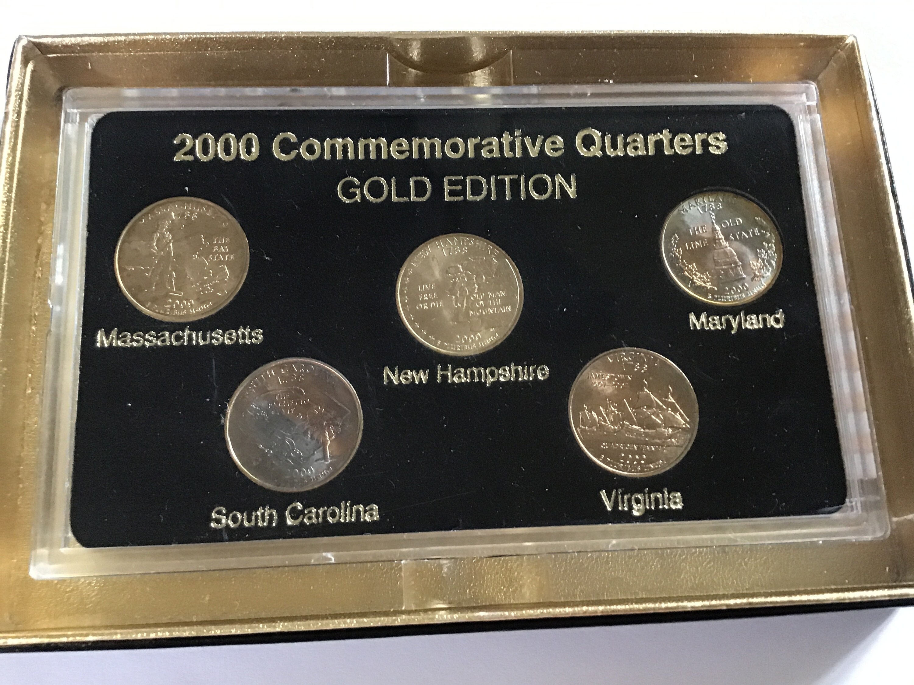 2000 Commemorative Quarters Gold Edition Etsy