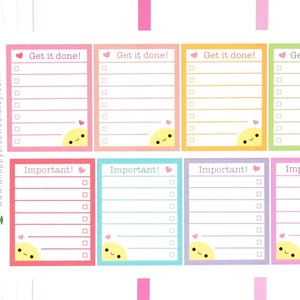 Glücklich bekommen es getan/wichtige volle Box Aufkleber VERTICAL Erin Condren Life Planner ECLP Mambi persönliche Kawaii niedliche Besorgungen Shopping Erinnerung