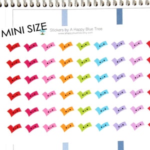 MINI glücklich Checkmark Themen Aufkleber für Erin Condren Lebensplaner ECLP Mambi persönliche Pflaume Kikkik Midori Kawaii niedlich fertig fertig