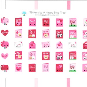 Happy Valentine Day Cassetta postale e carte adesivi a tema Erin Condren Life Planner ECLP Mambi Personal A5 Plum Kawaii Carino lettera d'amore Essere il mio
