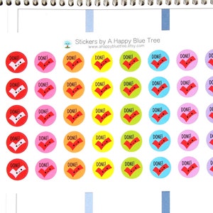 Glücklich getan Kreis Erinnerung Aufkleber für Erin Condren Lebensplaner ECLP Mambi Kikkik Midori persönliche Kawaii süße Besorgungen Shopping Checkmark