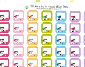 Happy Personal Day Write-in Square Tracker Reminder Cute Kawaii Planner Stickers Erin Condren Diary Personal Funny Cute Work Vacation