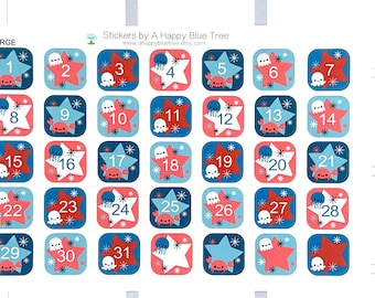 Happy Sea to Shining Sea patriottisch vierkant datum stippen covers groot formaat erin Condren Life Planner ECLP Mambi kawaii schattig grappig verticaal 5/8"
