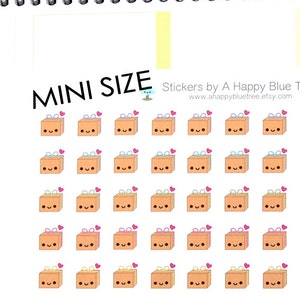 MINI Happy Package Reminder Tracker Cute Kawaii Personal Planner ...