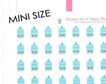 MINI gelukkig waterkoeler fles levering Tracker herinnering Erin Condren Life Planner Mambi Personal A5 A6 Kawaii leuke grappige drankje