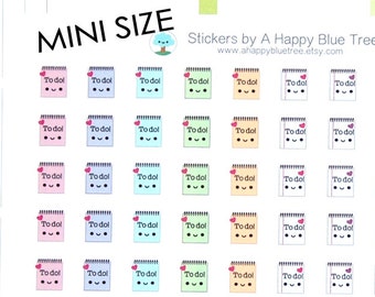 MINI Happy To Do List Reminder Tracker Cute Kawaii Planner Stickers Erin Condren Midori Personal A5 Kikkik Funny Work Job School