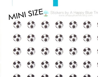 MINI Happy Soccer Ball Game Practice Reminder Kawaii Stickers Erin Condren planner Mambi Personal A5 A6 Kikkik Plum Funny Filofax Football