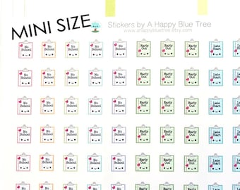 MINI Happy No School Reminder Tracker Cute Kawaii Personal Planner Stickers Erin Condren Midori Notebook Kikkik A5 Funny Early Out Holiday