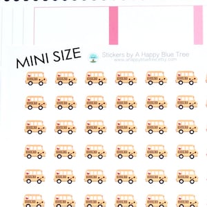 MINI Glücklich Schule Bus Erinnerung Kawaii Aufkleber Erin Condren Planer Mambi persönliche A5 Kawaii lustige niedlich zurück zum Feld Reiseklasse