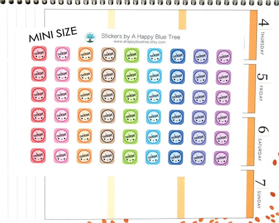 mini happy overtime work schedule reminder tracker cute kawaii planner stickers erin condren midori personal calendar funny money job pay overtime calendar