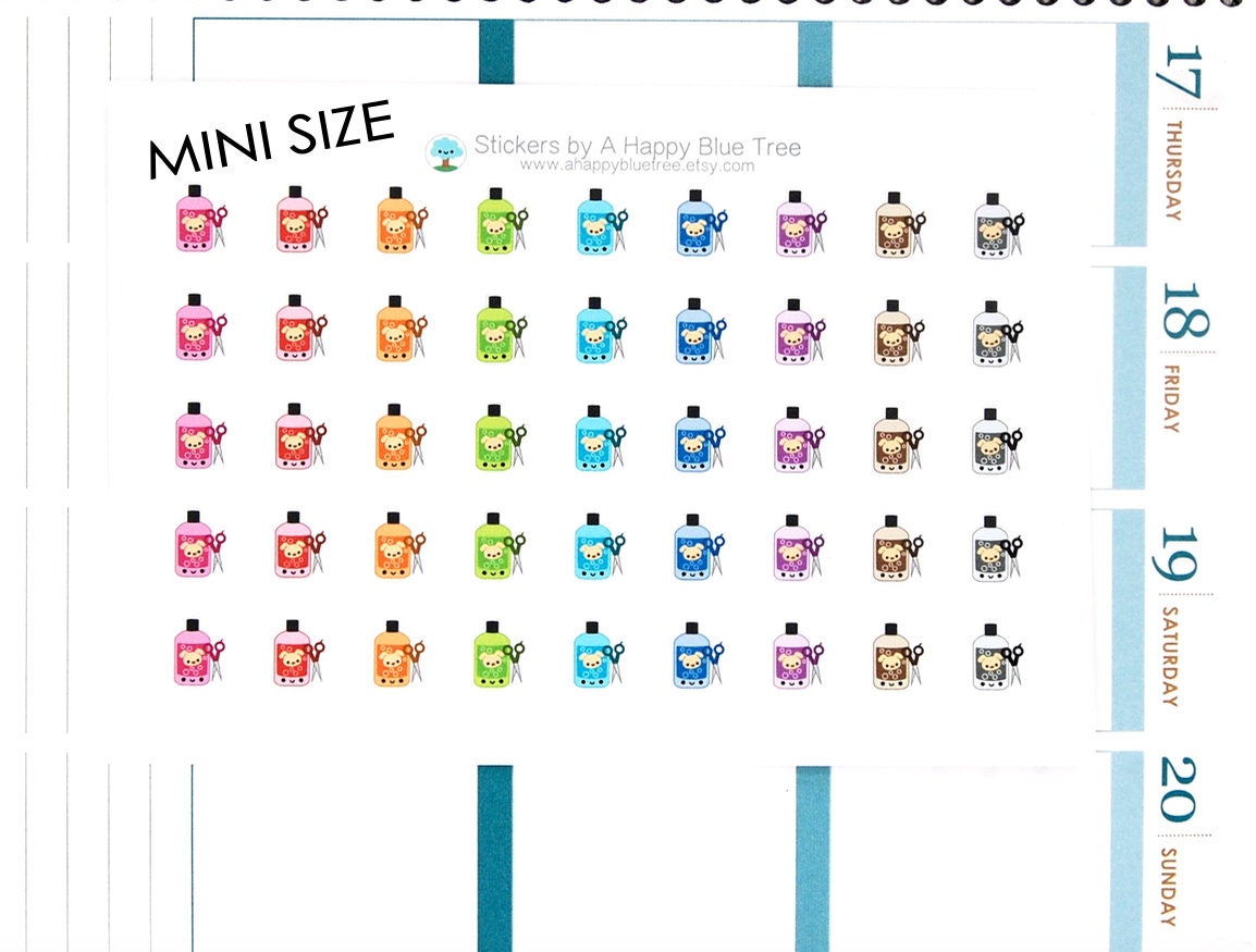 MINI Happy Dog Grooming Reminder Kawaii Stickers Erin Condren planner…