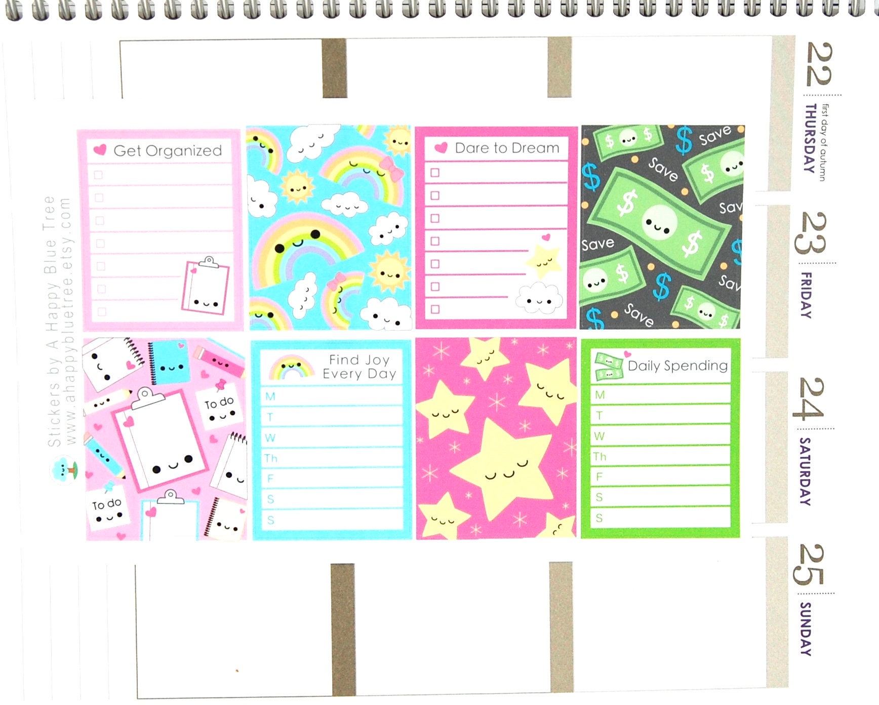 Happy New Years Resolutions Full Box Stickers Vertical Erin Condren ...