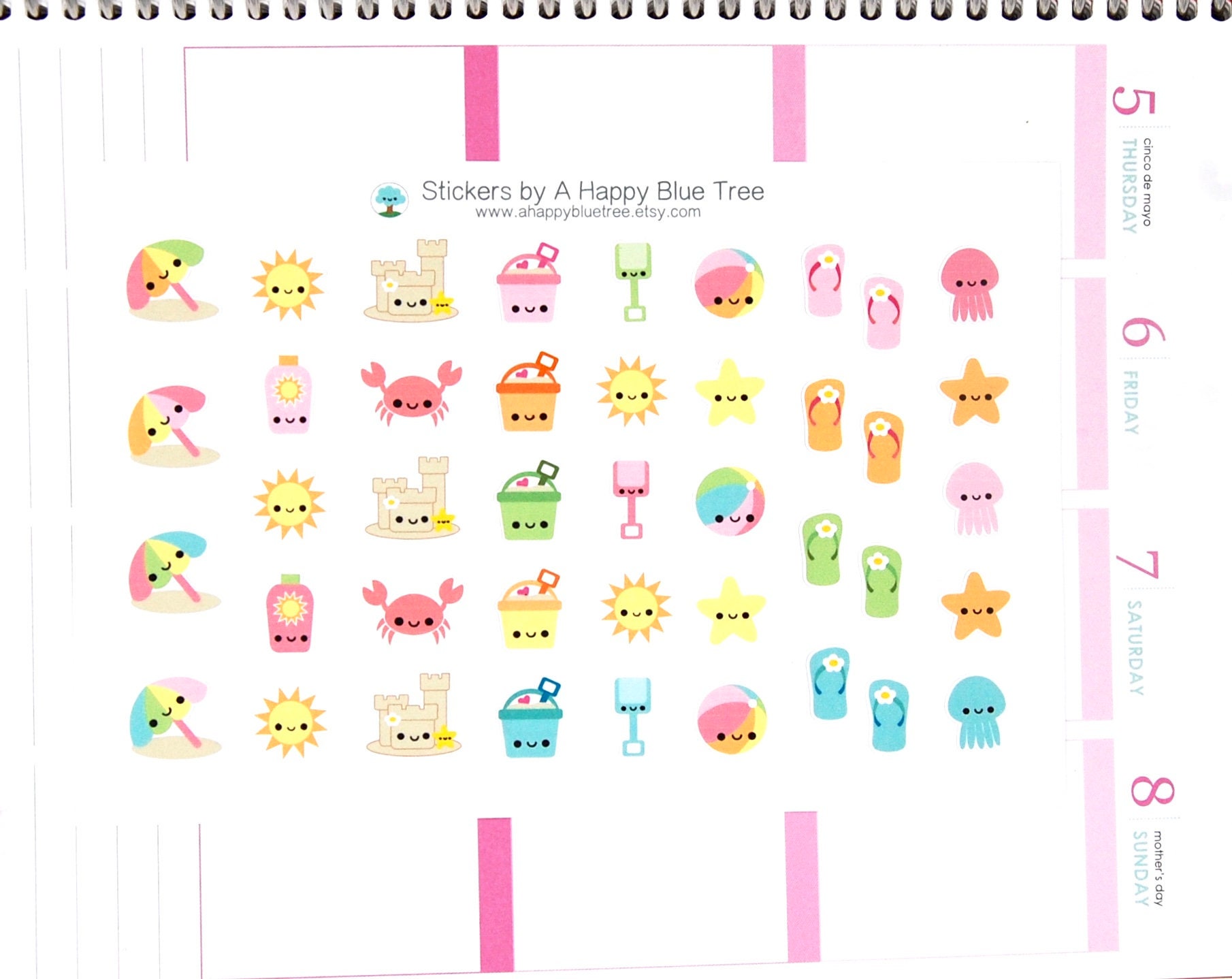 Beach BBQ Recollections Weekly Planner Happy Planner Weekly Stickers EC Beach BBQ Recollections Weekly Planner Happy Planner Weekly Stickers EC