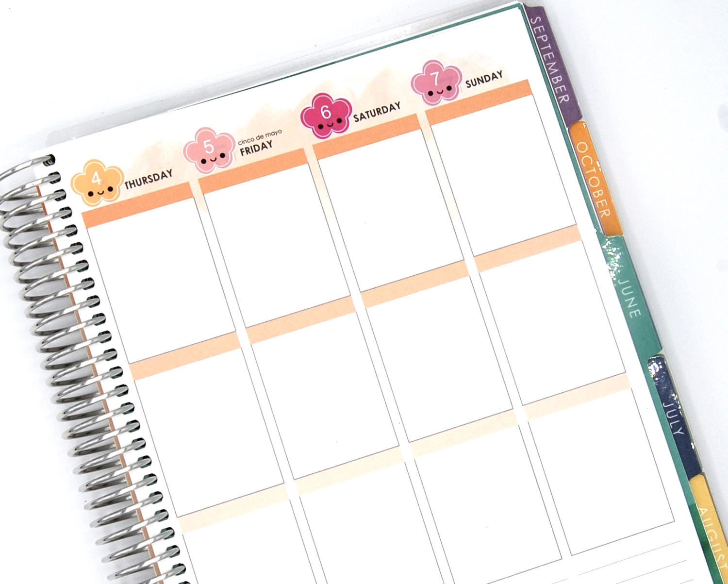 Happy Flowers Spring Date Dots Covers Vertical or Horizontal Erin Con…