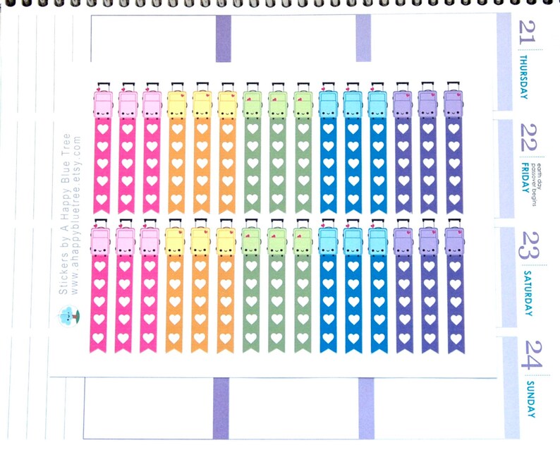 Happy Luggage List Flag Sheet Set for Erin Condren Life Etsy