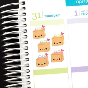 Happy Package Reminder Tracker Cute Kawaii Planner Stickers Erin ...