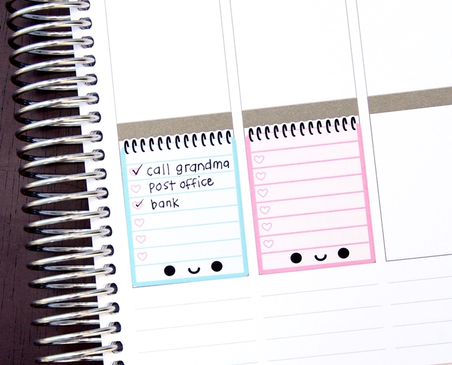 Happy Spiral Notepad Full Box Stickers for Vertical Erin - Etsy Canada